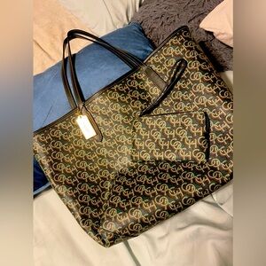 Green Coach Tote w/ Wallet